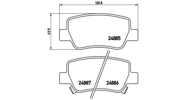 MAGNETI MARELLI Bremžu uzliku kompl., Disku bremzes 363700483112